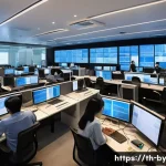 가짜뉴스 판별을 위한 실험적 연구 - A detailed digital illustration of a modern newsroom in Thailand, showing diverse Thai journalists a...