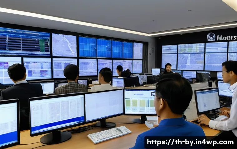 가짜뉴스 판별 기법의 최신 동향 - A modern newsroom scene in Bangkok with diverse Thai journalists and AI-powered computer screens ana...